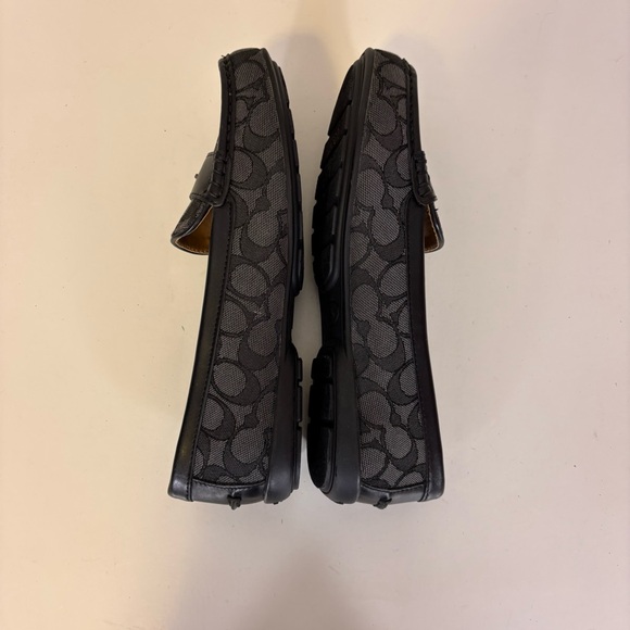 Coach Black Monogram Patterned Loafers Women’s 9 - Picture 8 of 9